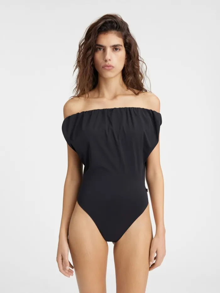 Women Swimwear JACQUEMUS The Drapeado Swimsuit Black