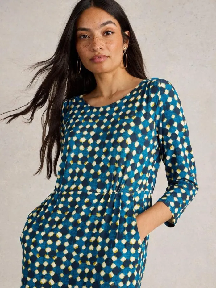 Women Tallie Jersey Printed Dress Navy Print White Stuff Dresses Women Tallie Jersey Printed Dress Navy Print White Stuff Dresses
