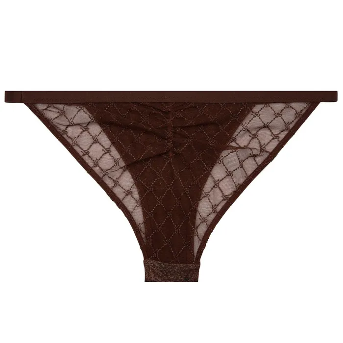 Women Tanga Briefs Love Stories Wild Rose Briefs Dark Brown