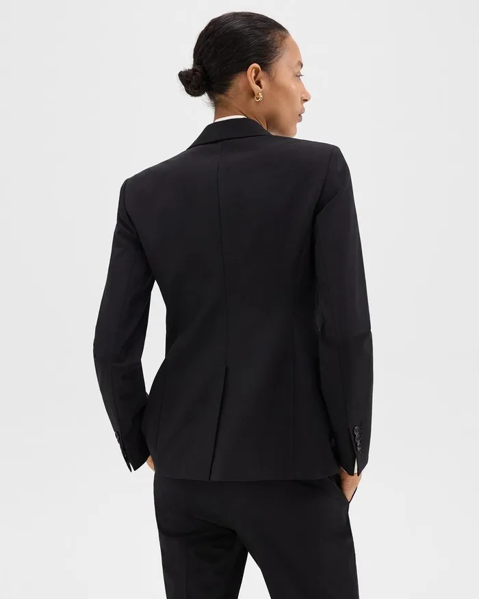 Women Theory Blazers Jackets Slim Blazer In Good Wool Black