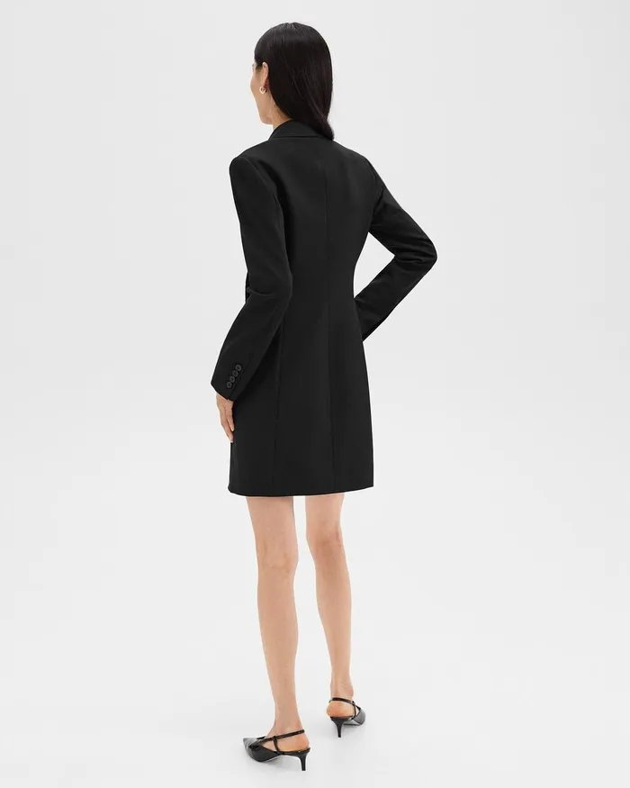 Women Theory Dresses Blazer Dress In Stretch Wool Black