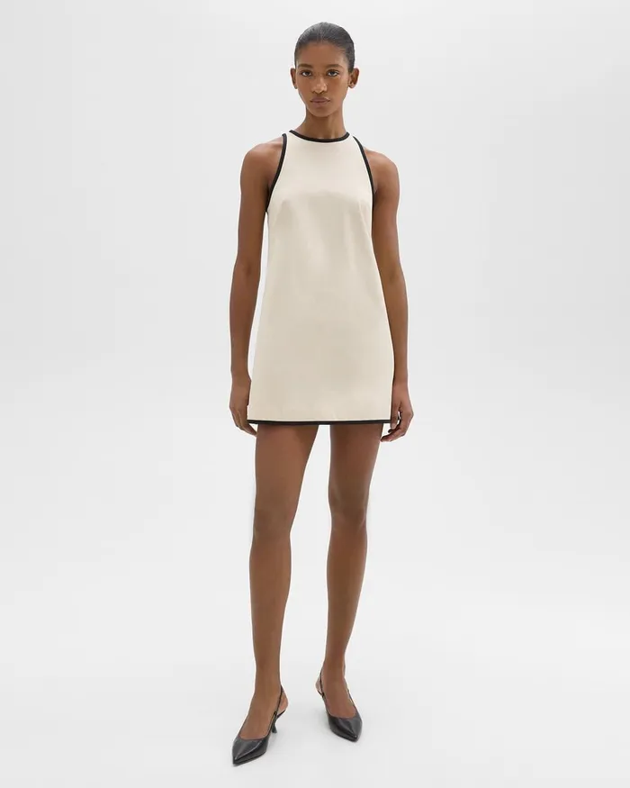 Women Theory Dresses Shift Dress In Organic Cotton Sandblack