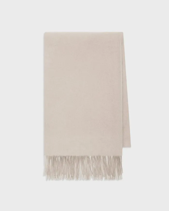 Women Theory Hats Gloves Scarves Classic Scarf In Cashmere Oat Melange