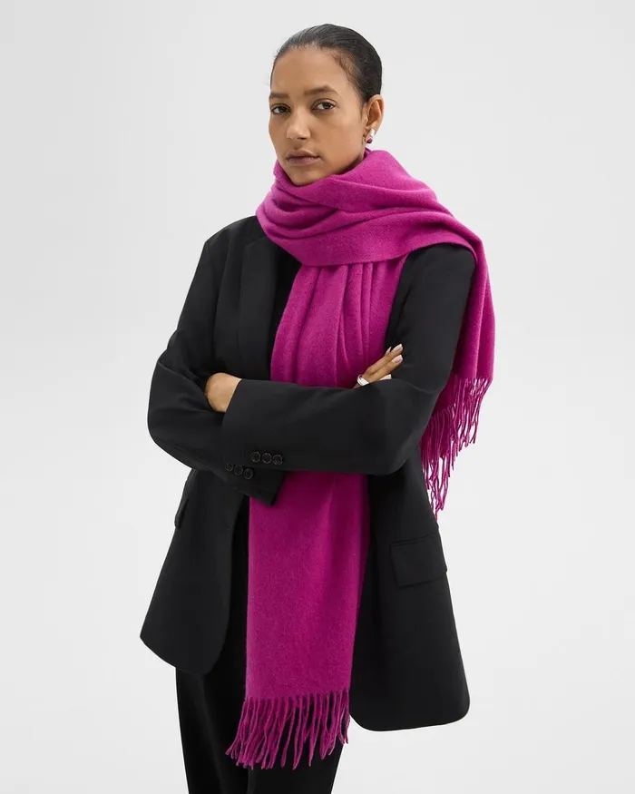 Women Theory Hats Gloves Scarves Classic Scarf In Cashmere Wildflower