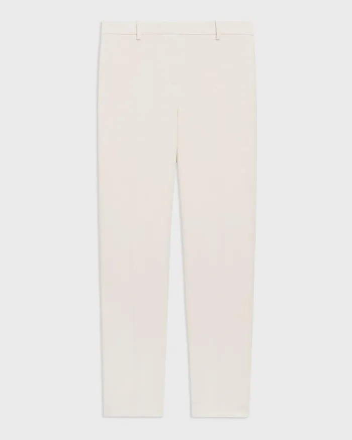 Women Theory Pants Treeca Full Length Pant In Admiral Crepe Rice
