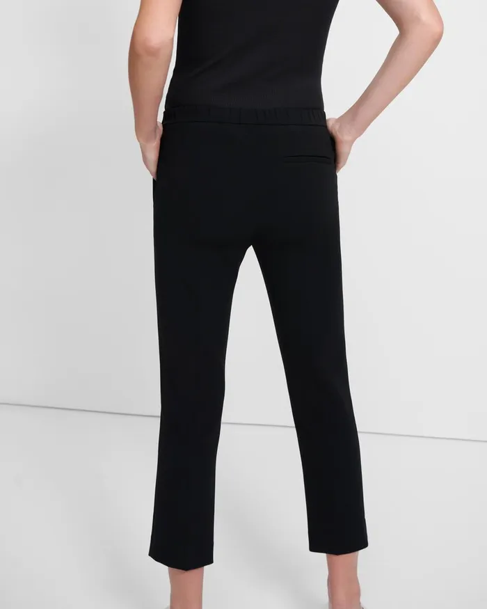 Women Theory Pants Treeca PullOn Pant In Admiral Crepe Black