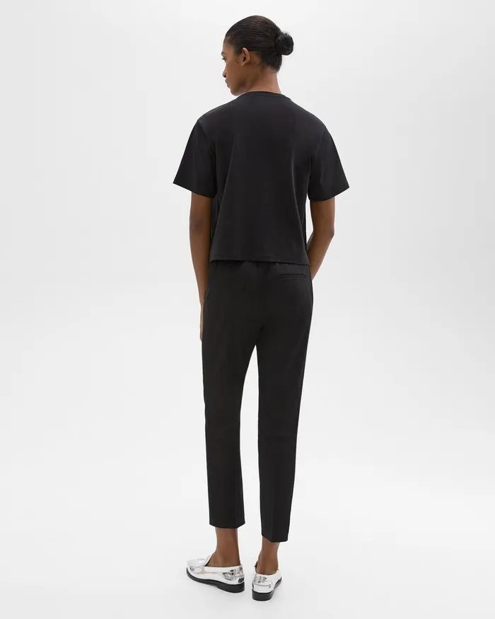 Women Theory Pants Treeca PullOn Pant In Good Linen Black