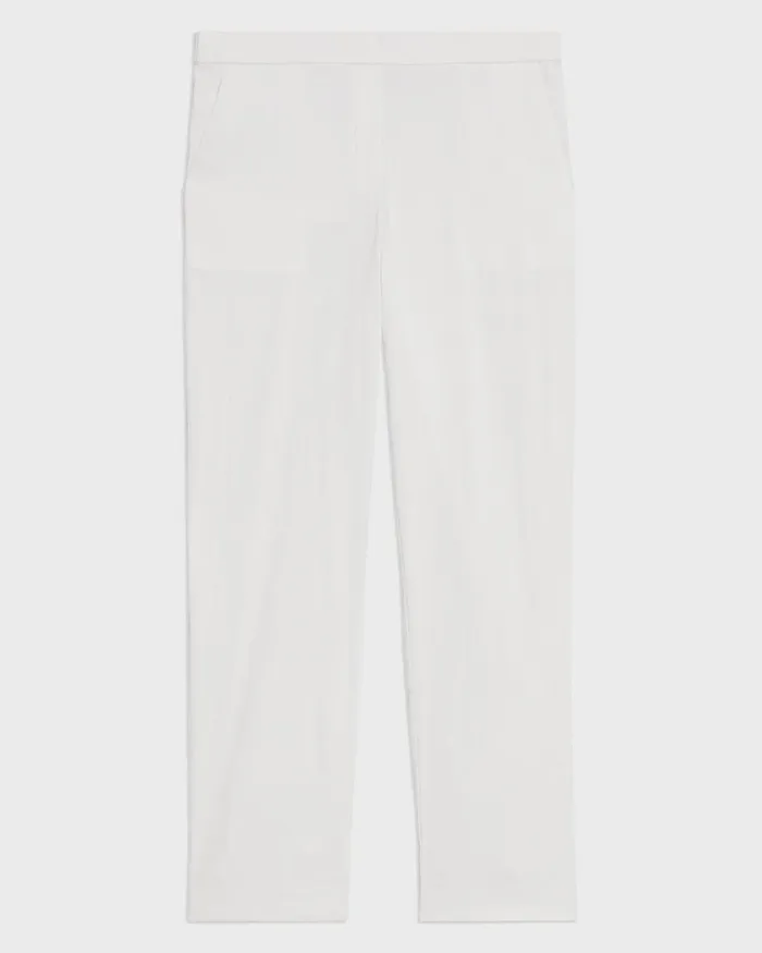 Women Theory Pants Treeca PullOn Pant In Good Linen White