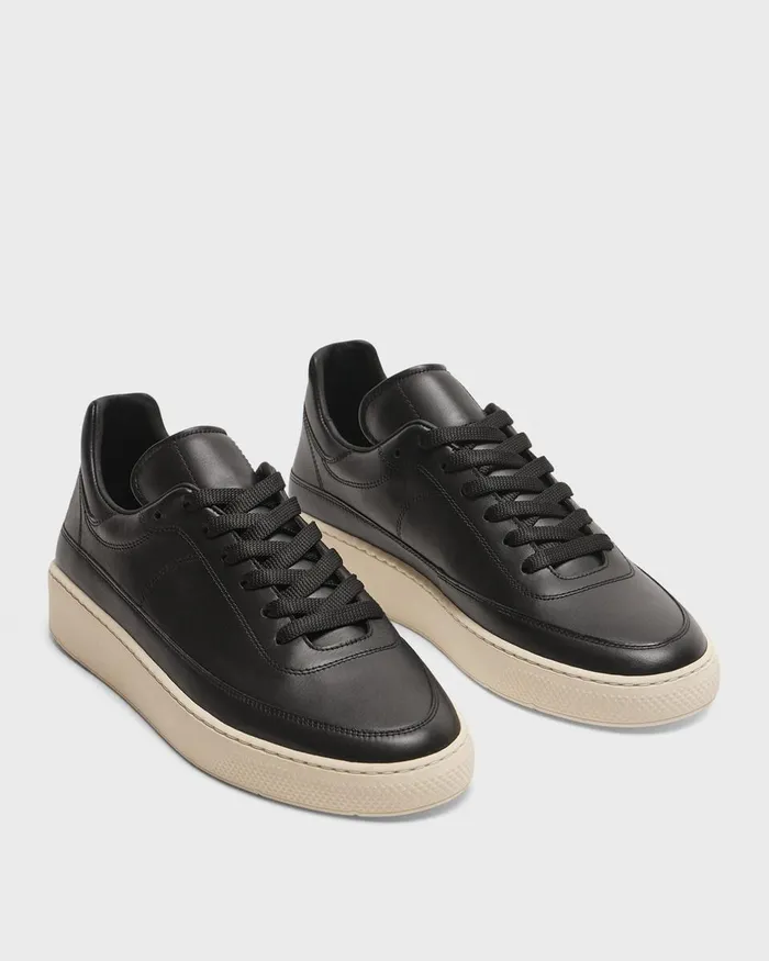 Women Theory Shoes Sneaker In Leather Black