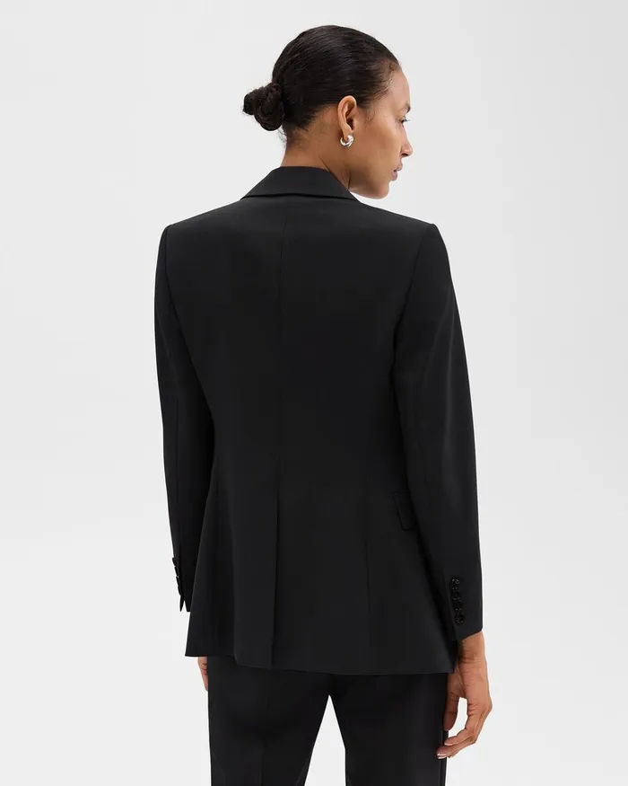 Women Theory Suits Etiennette Blazer In Good Wool Black