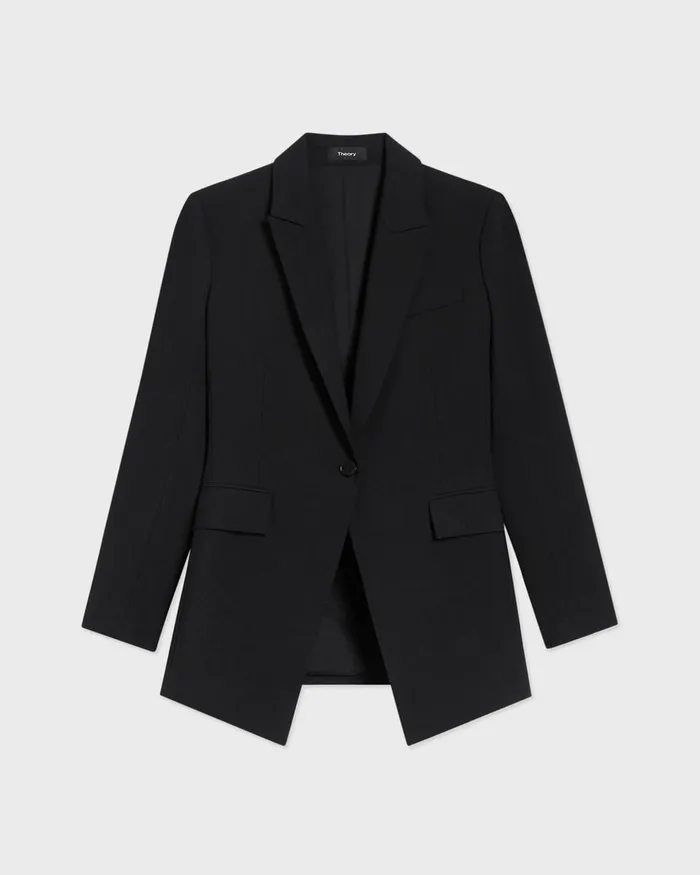 Women Theory Suits Etiennette Blazer In Good Wool Black