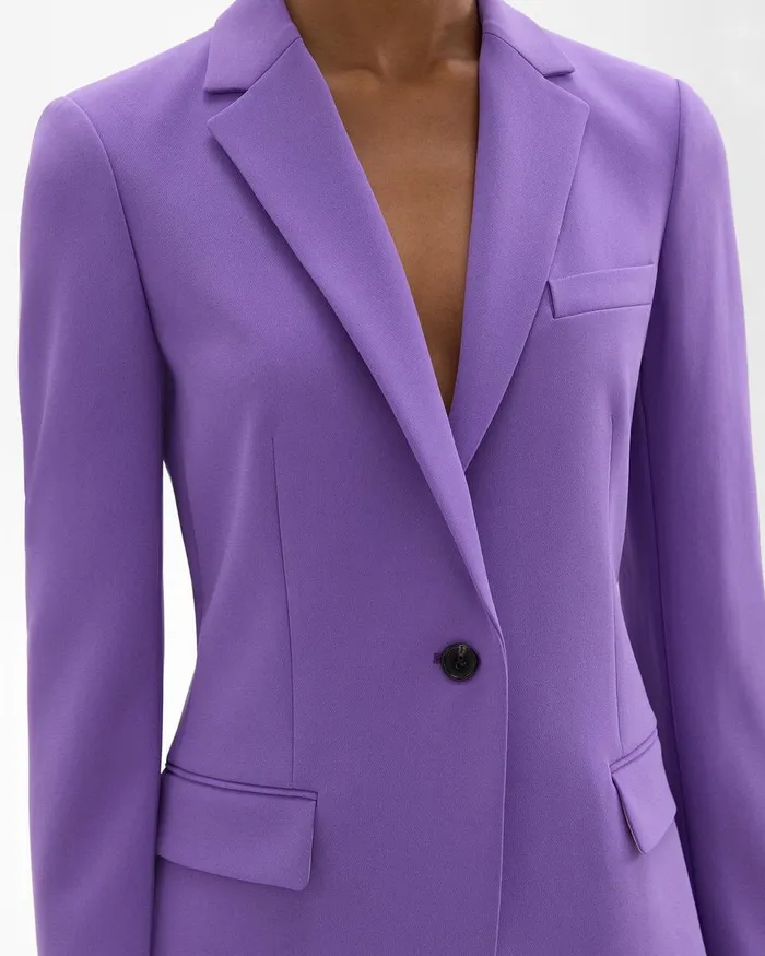 Women Theory Suits Staple Blazer In Admiral Crepe Bright Peony