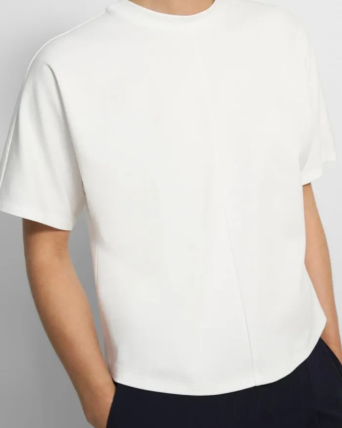 Women Theory TShirts Tank Tops Dolman Sleeve Tee In Cotton Jersey White