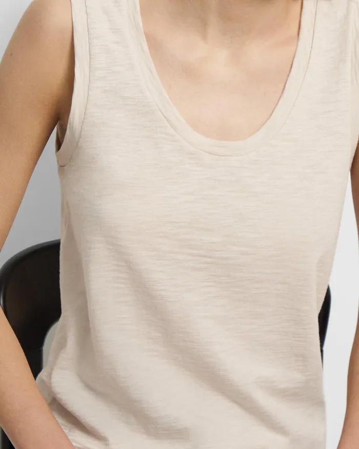 Women Theory TShirts Tank Tops Easy Tank Top In Organic Slub Cotton Canvas