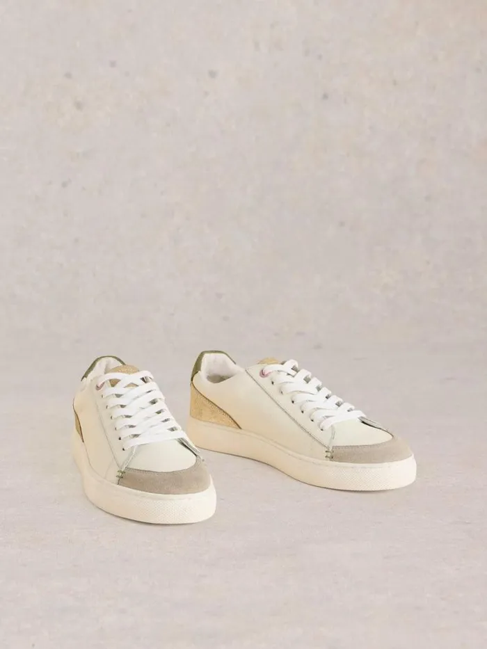 Women Toni Leather Flat Trainer White Multi White Stuff Shoes Women Toni Leather Flat Trainer White Multi White Stuff Shoes