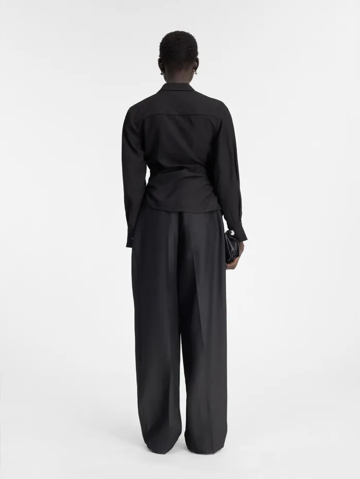 Women Tops and Shirts JACQUEMUS The Bahia Shirt Black Women Tops and Shirts JACQUEMUS The Bahia Shirt Black
