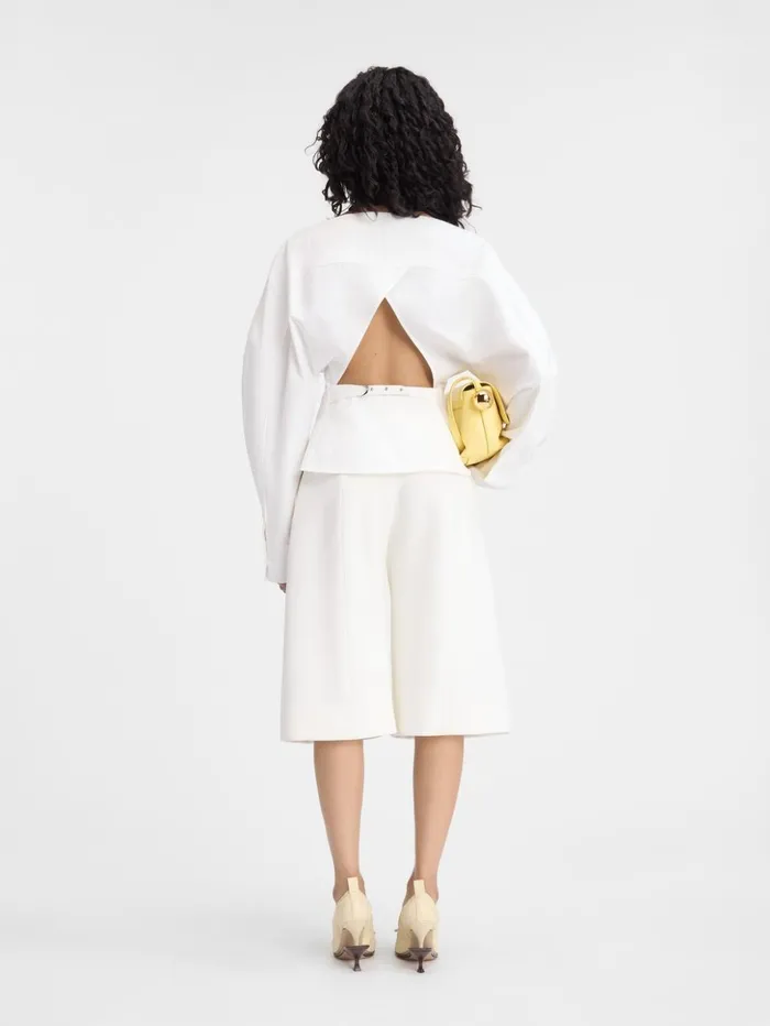Women Tops and Shirts JACQUEMUS The Barco Shirt White Women Tops and Shirts JACQUEMUS The Barco Shirt White