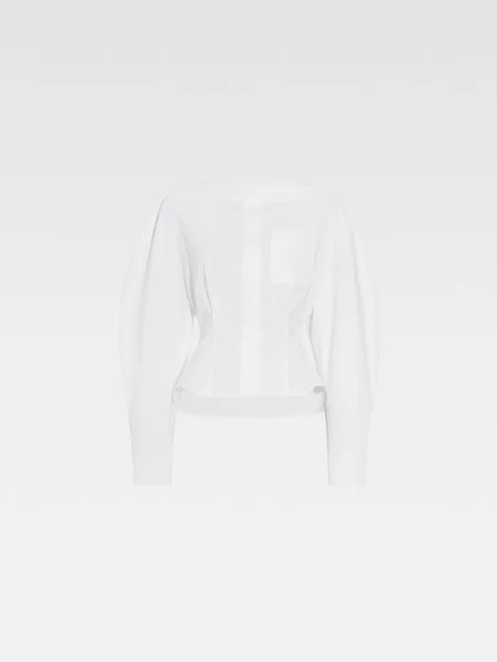 Women Tops and Shirts JACQUEMUS The Barco Shirt White Women Tops and Shirts JACQUEMUS The Barco Shirt White