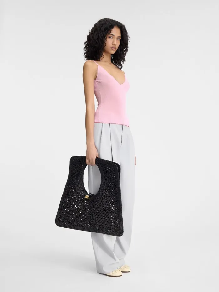 Women Tops and Shirts JACQUEMUS The Spallina Knit Pink Women Tops and Shirts JACQUEMUS The Spallina Knit Pink