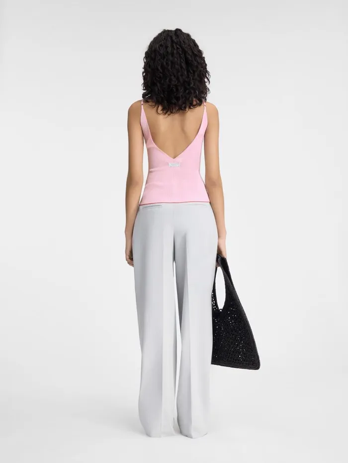 Women Tops and Shirts JACQUEMUS The Spallina Knit Pink Women Tops and Shirts JACQUEMUS The Spallina Knit Pink