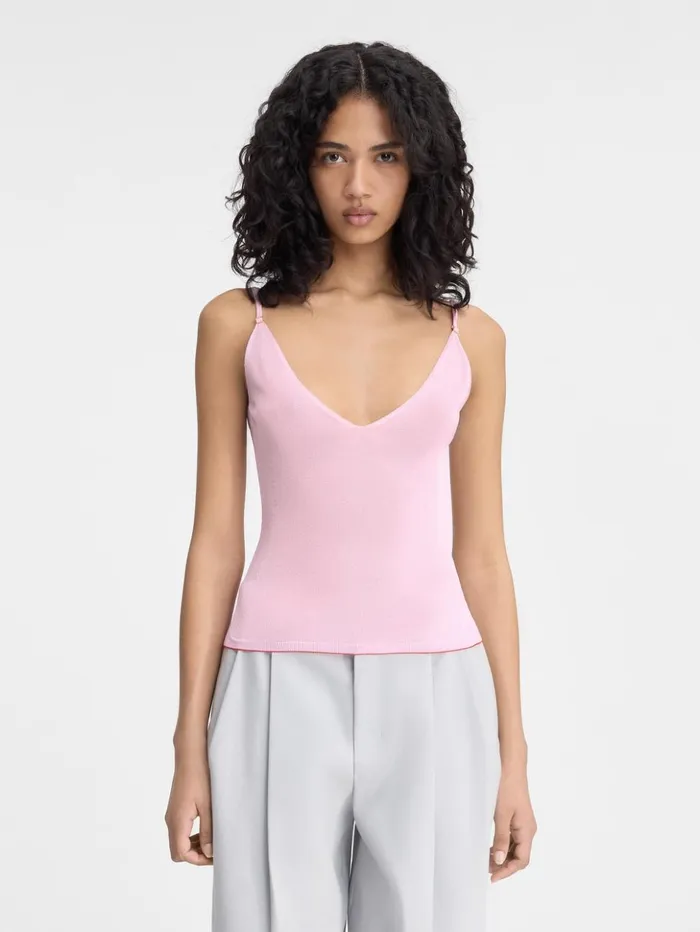 Women Tops and Shirts JACQUEMUS The Spallina Knit Pink Women Tops and Shirts JACQUEMUS The Spallina Knit Pink
