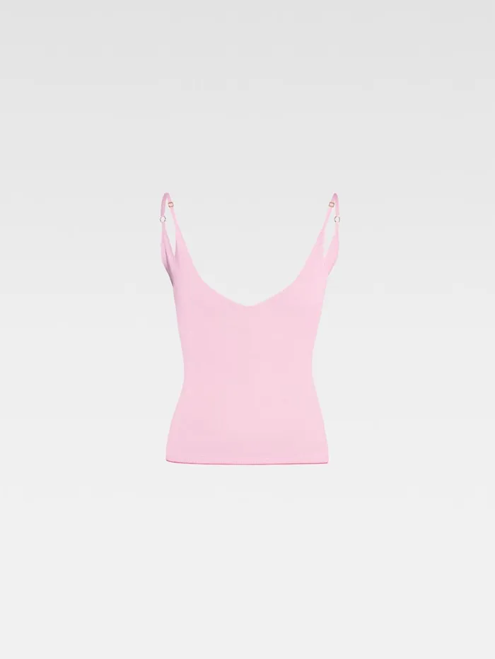Women Tops and Shirts JACQUEMUS The Spallina Knit Pink Women Tops and Shirts JACQUEMUS The Spallina Knit Pink
