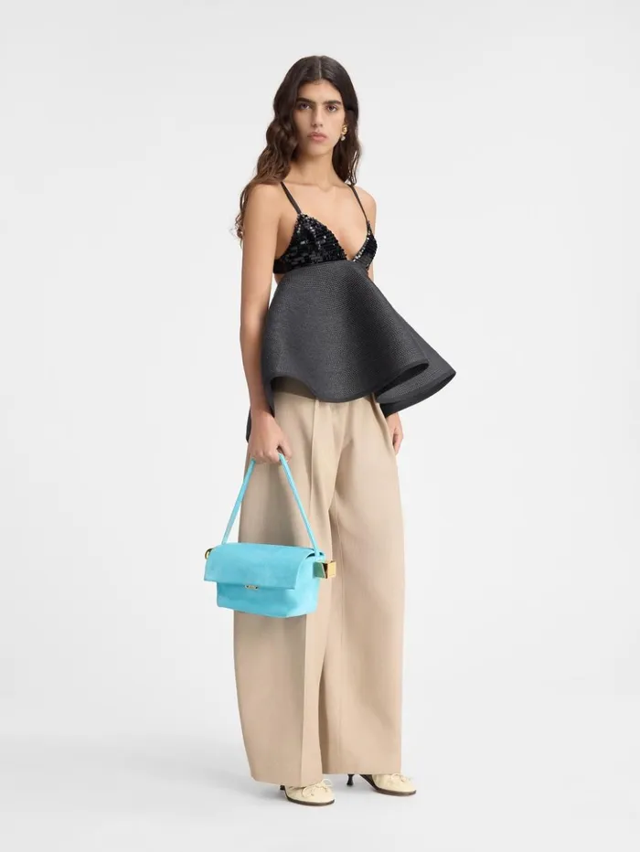 Women Tops and Shirts JACQUEMUS The Vela Top Black Women Tops and Shirts JACQUEMUS The Vela Top Black