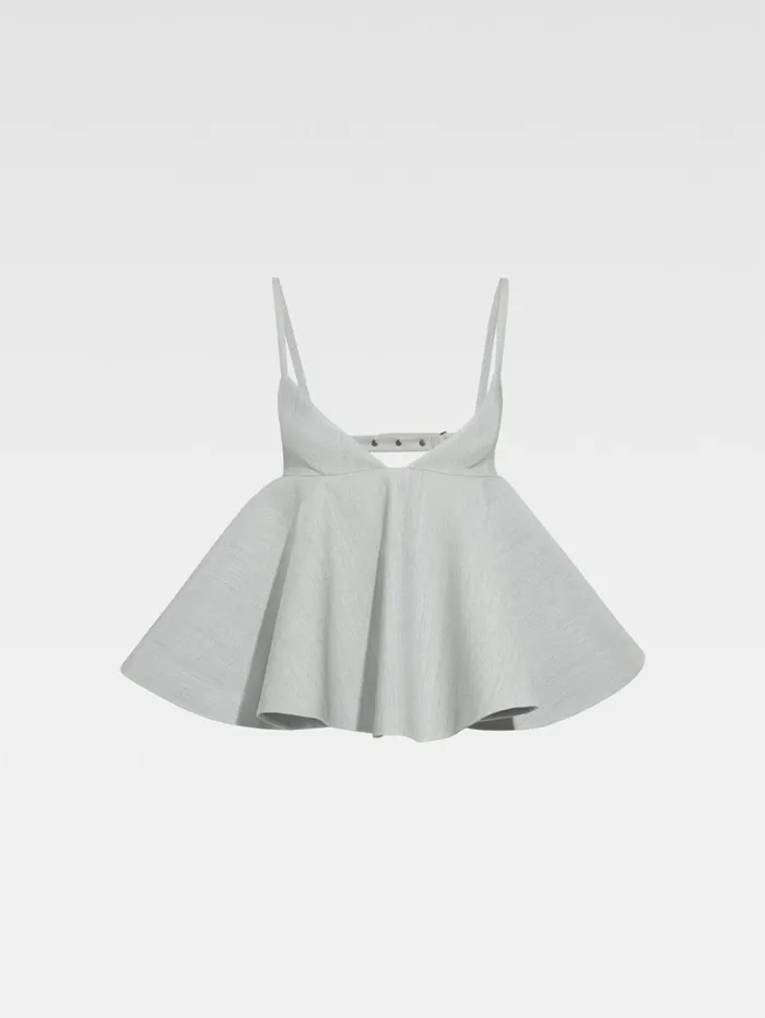 Women Tops and Shirts JACQUEMUS The Vela Top Light Grey Women Tops and Shirts JACQUEMUS The Vela Top Light Grey