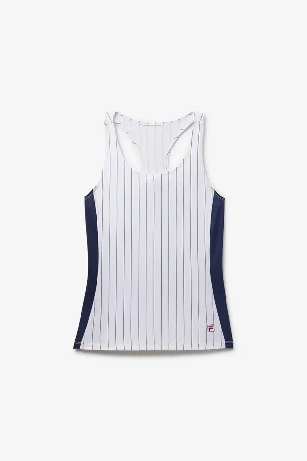 Women Tops and TShirts Fila Performance Iconic Racerback Tank 147 Whitefila Navy