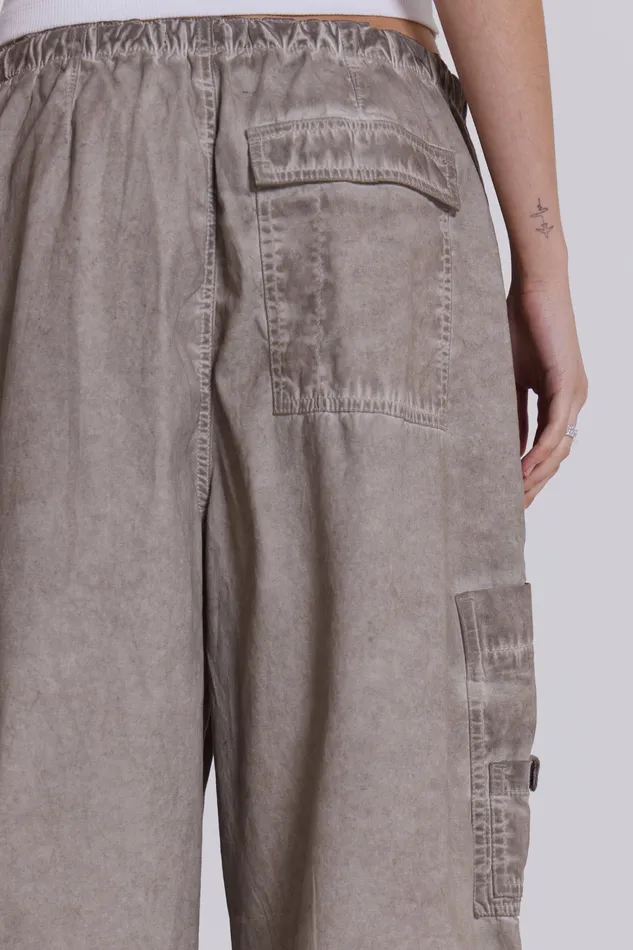 Women Tops Jaded London Shop Stone Oil Wash Parachute Pants