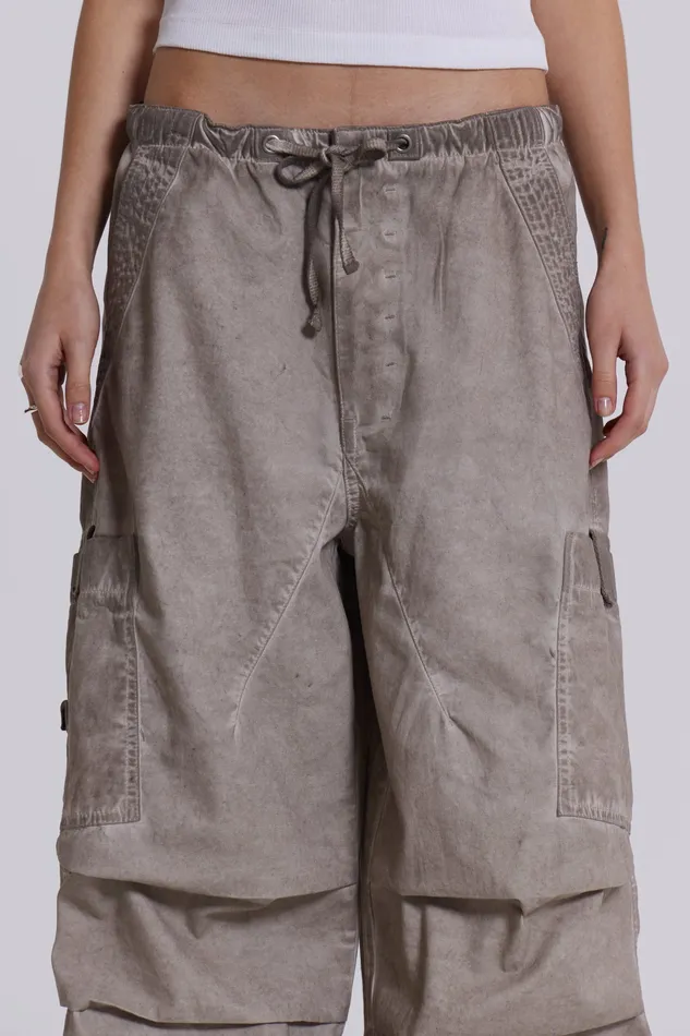 Women Tops Jaded London Shop Stone Oil Wash Parachute Pants