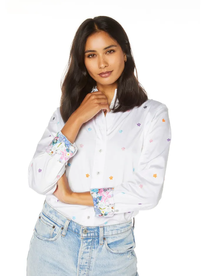 Women Tops Robert Graham CARRIE TOP White