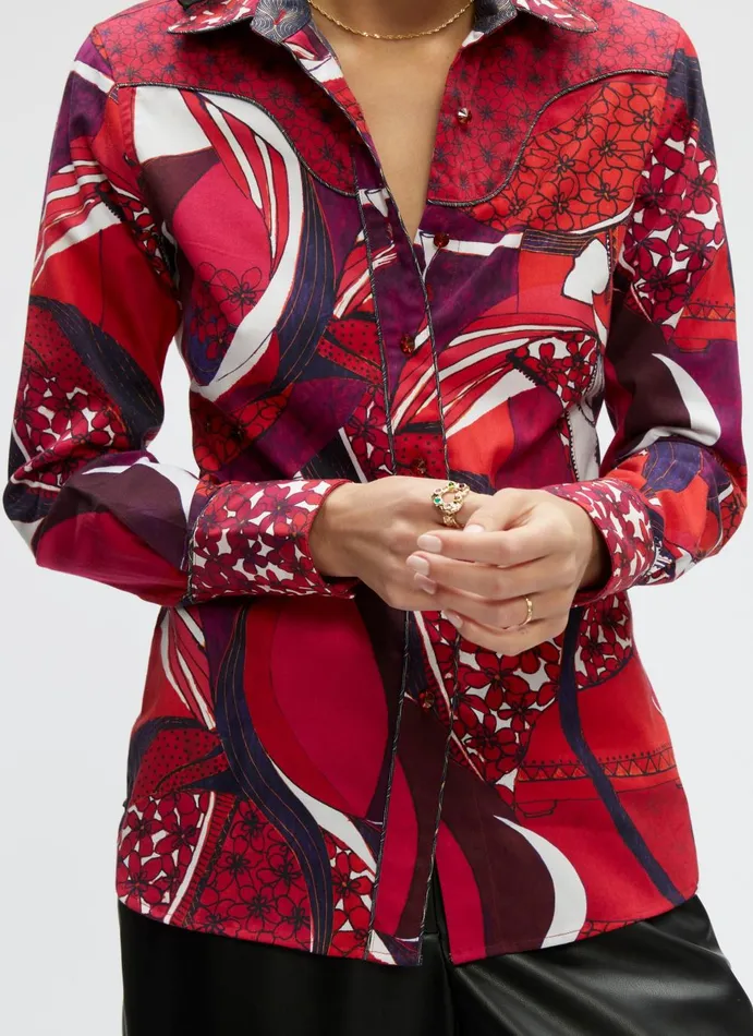 Women Tops Robert Graham KACEY SHIRT Multi