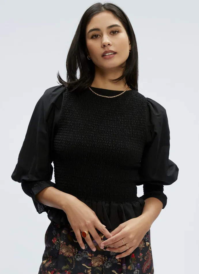 Women Tops Robert Graham MACIE BLOUSE Black