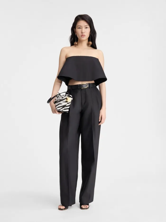 Women Trousers and Shorts JACQUEMUS The Curzio Pants Black