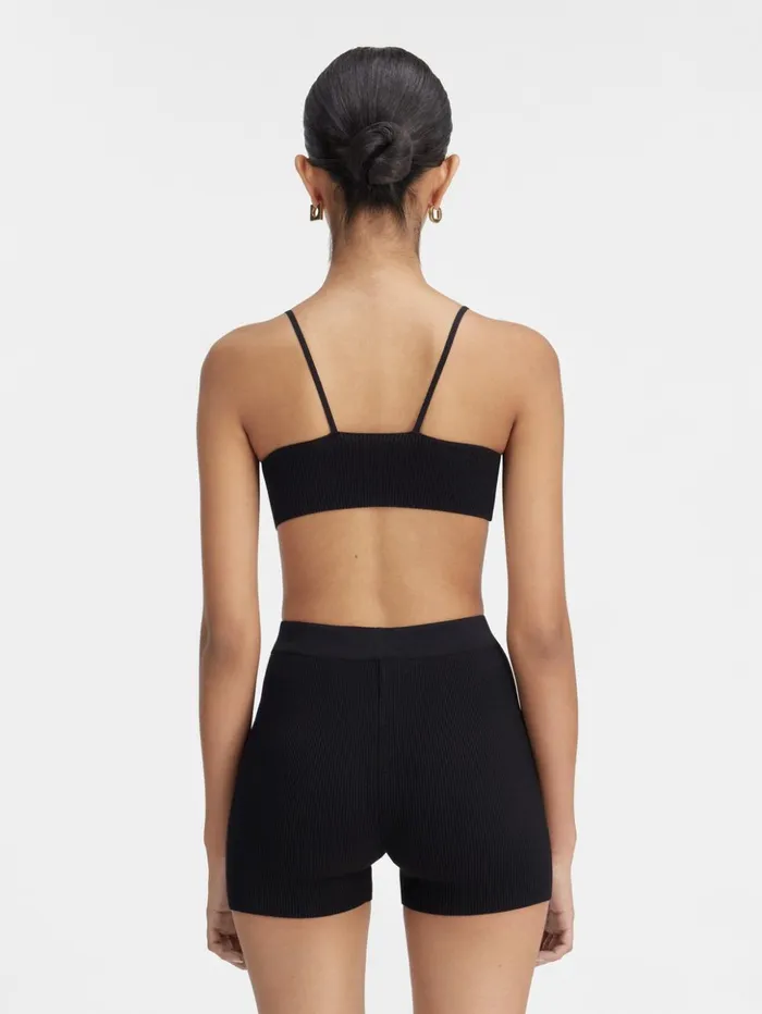 Women Trousers and Shorts JACQUEMUS The Pral Shorts Black Women Trousers and Shorts JACQUEMUS The Pral Shorts Black
