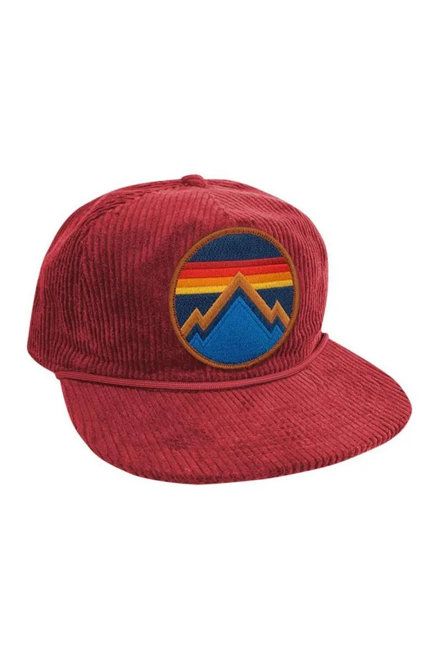 Women Trucker Hats Aviator Nation ALL SEASONS CIRCLE 8211 VINTAGE CORDUROY TRUCKER HAT
