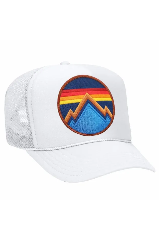 Women Trucker Hats Aviator Nation ALL SEASONS CIRCLE TRUCKER HAT