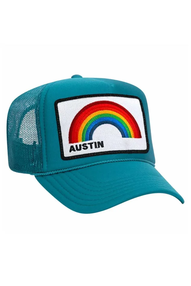 Women Trucker Hats Aviator Nation AUSTIN RAINBOW TRUCKER HAT Women Trucker Hats Aviator Nation AUSTIN RAINBOW TRUCKER HAT