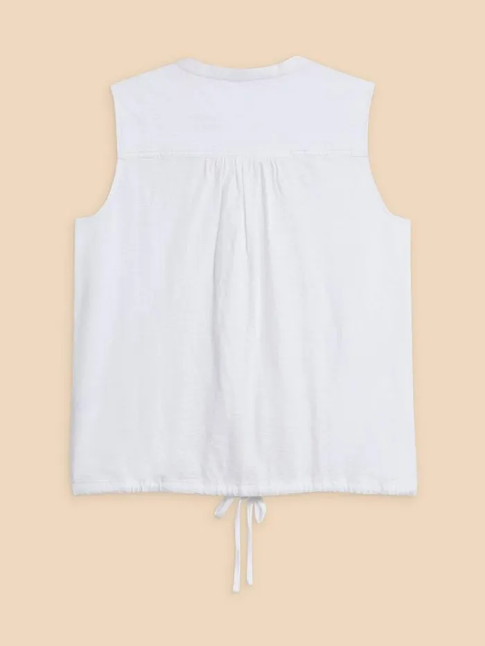 Women TULIP JERSEY SLEEVELESS SHIRT Pale Ivory White Stuff Shirts and Blouses Women TULIP JERSEY SLEEVELESS SHIRT Pale Ivory White Stuff Shirts and Blouses