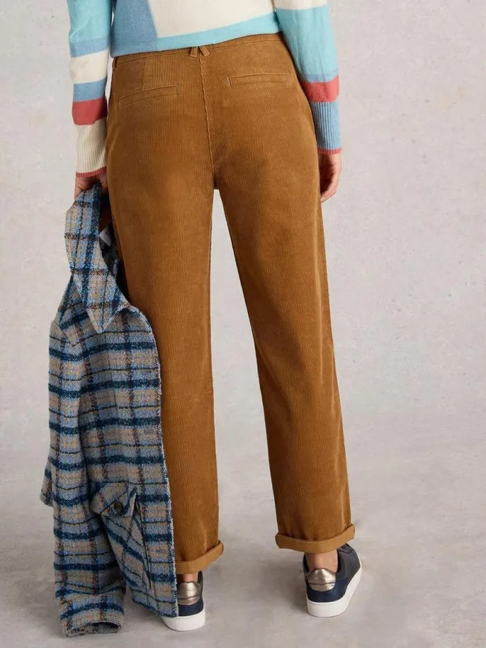 Women Twister Cord Trouser Mid Tan White Stuff Trousers