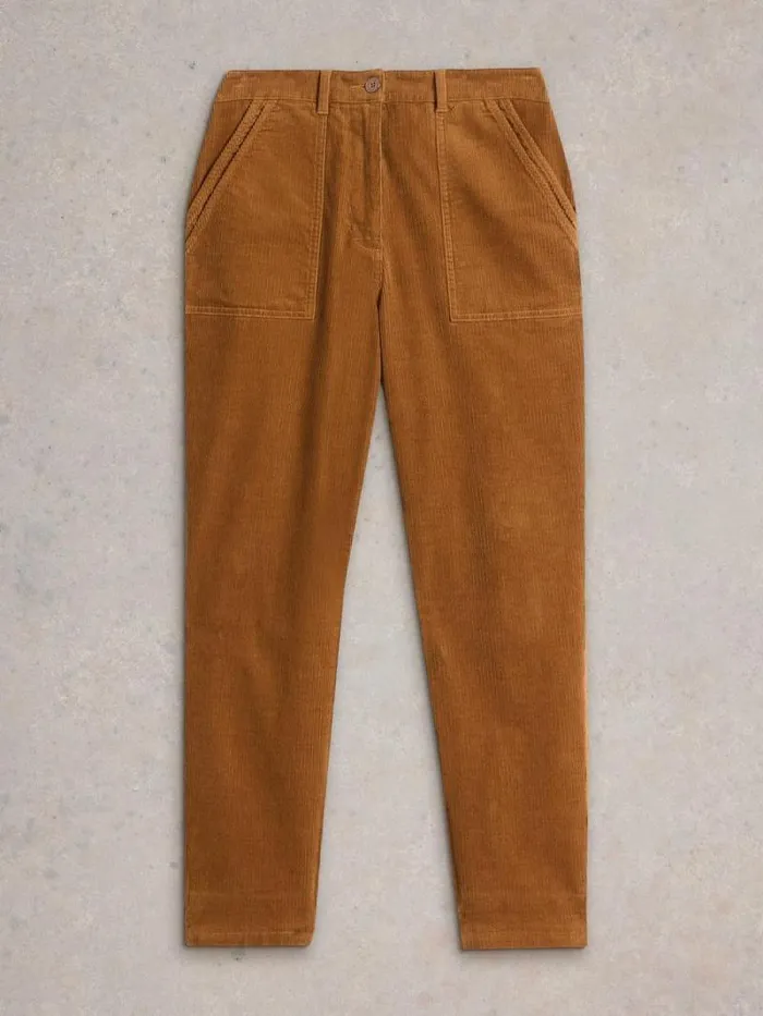 Women Twister Cord Trouser Mid Tan White Stuff Trousers
