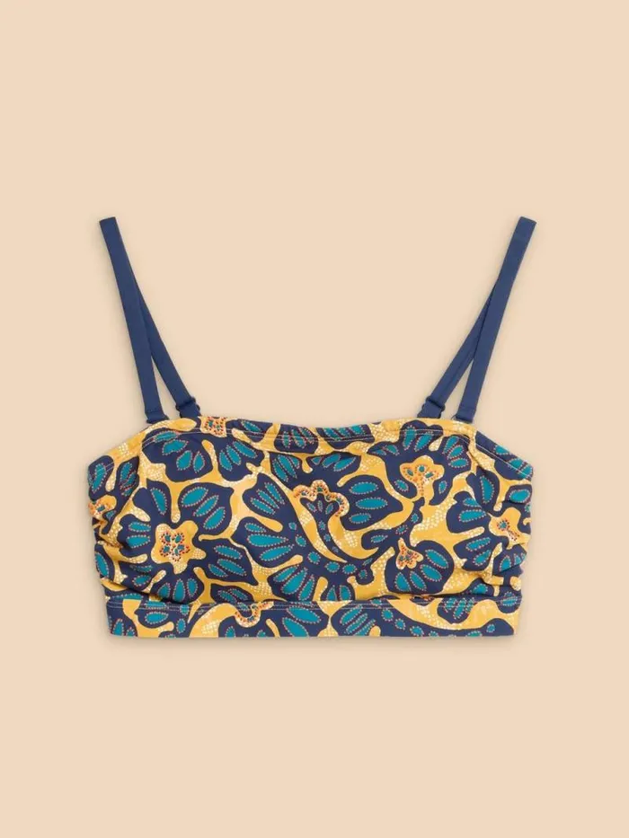 Women Verity Bandeau Bikini Top Yellow Multi White Stuff Swimwear Women Verity Bandeau Bikini Top Yellow Multi White Stuff Swimwear