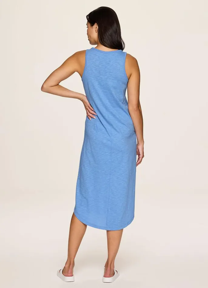 Women Weekender Midi Tank Dress Capri Blue RBX Active Dresses