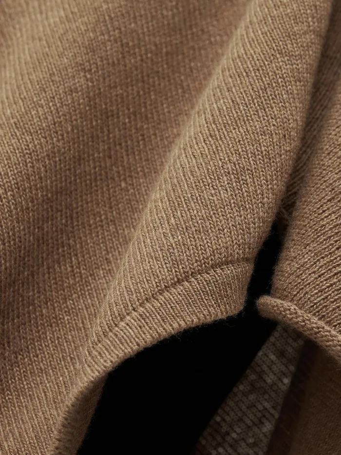 Women Wool Cashmere Blend Drape Poncho Camel Jigsaw Ponchos and Scarves