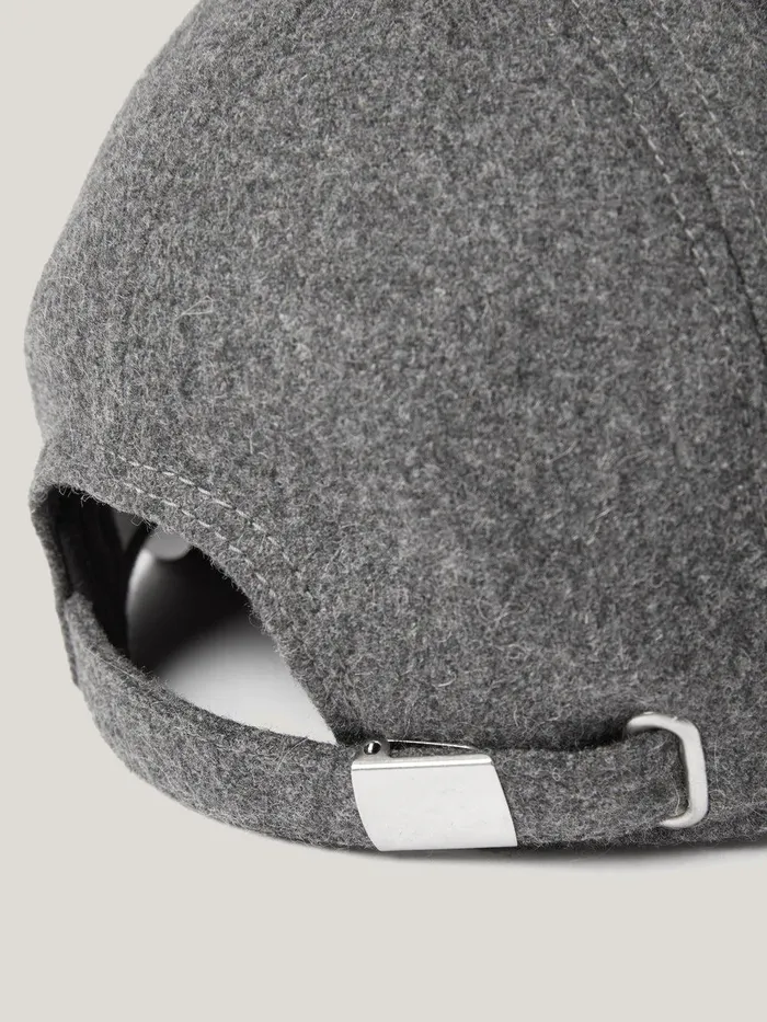 Women Wool Felted Baseball Cap Grey Jigsaw Hats and Gloves