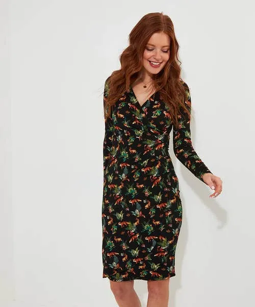 Woodland Wonder Jersey Dress Black Apparel Petite Collection Joebrowns