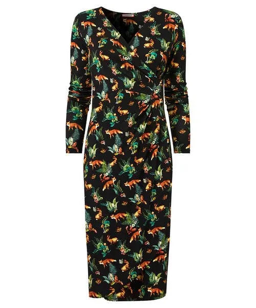 Woodland Wonder Jersey Dress Black Apparel Petite Collection Joebrowns